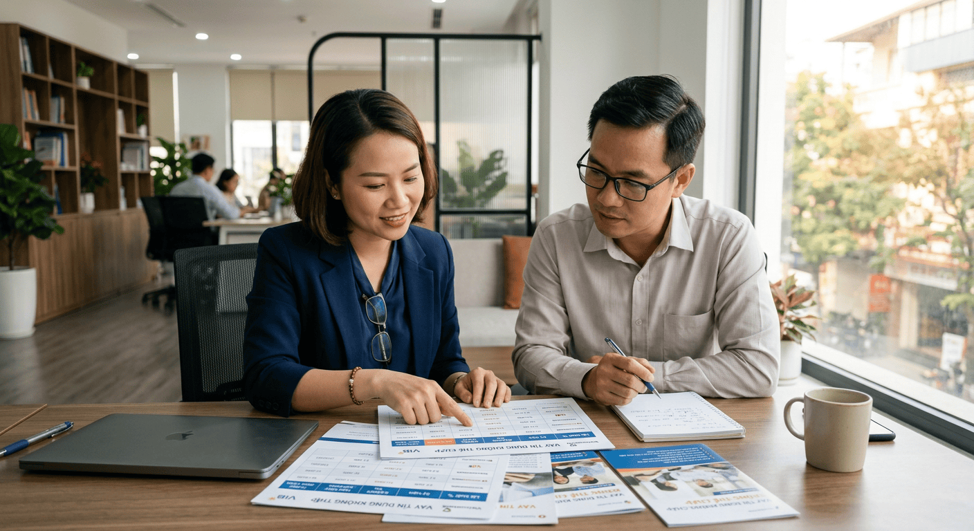 So sánh lãi suất và các khoản phí khi vay tín chấp không thế chấp